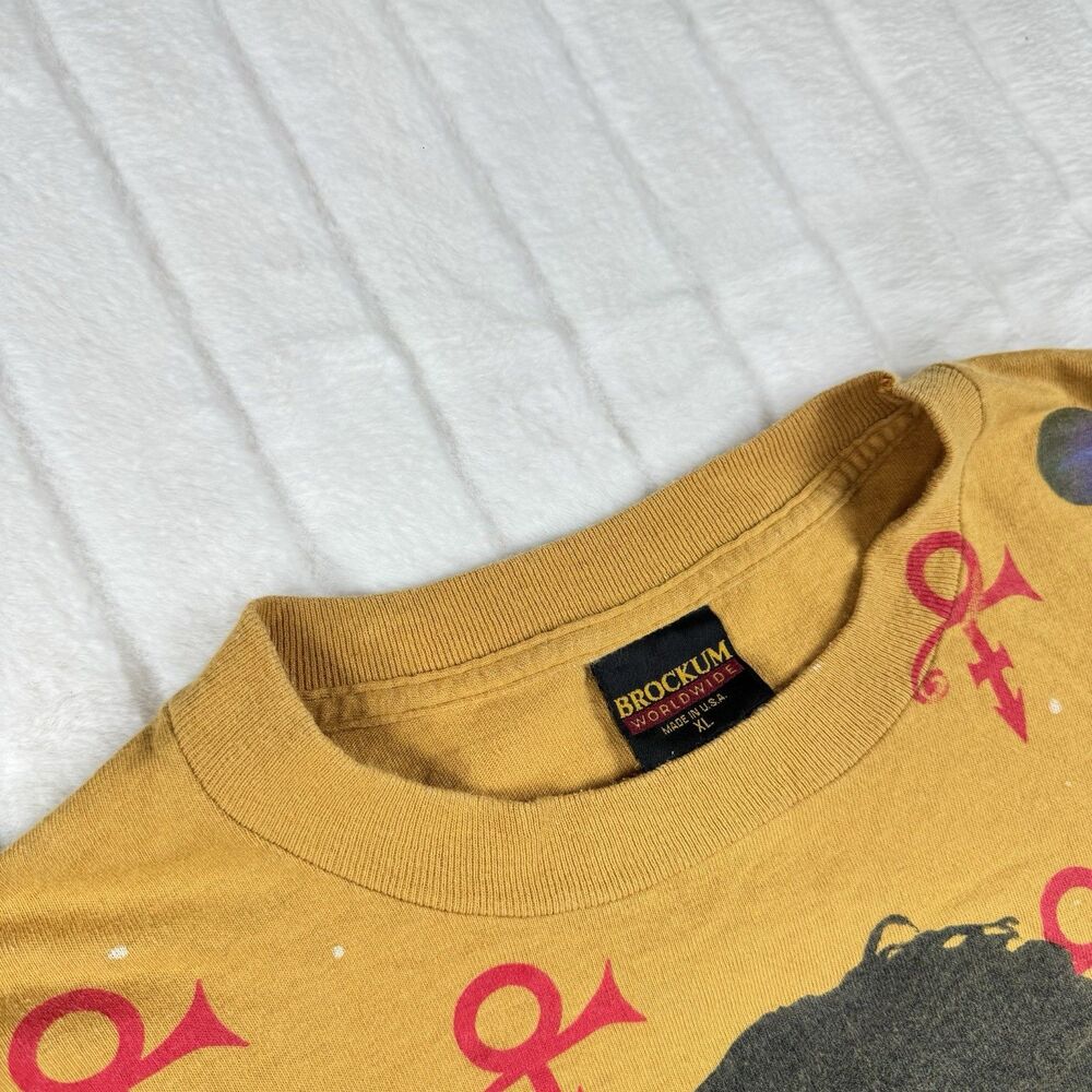 VTG 93 Brockum Prince All Over Print T-Shirt XL Band Rap Tee Single Stitch RARE - Picture 7 of 16